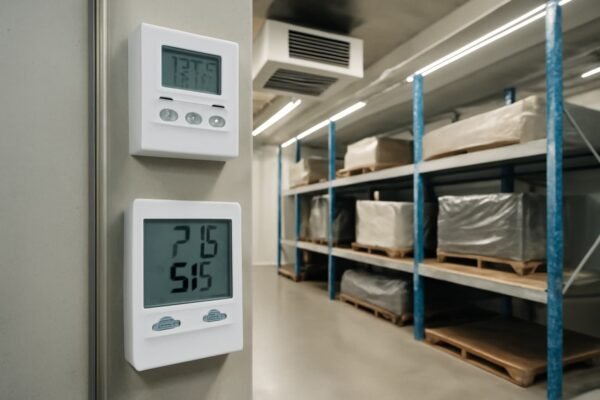 عدّادات تبريد ورطوبة داخل مخزن تخزين أثاث